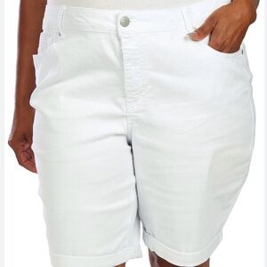 d. jeans White Jean Shorts Classic Summer Style